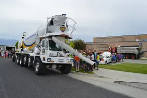 vehicle days, concrete mixer truck
