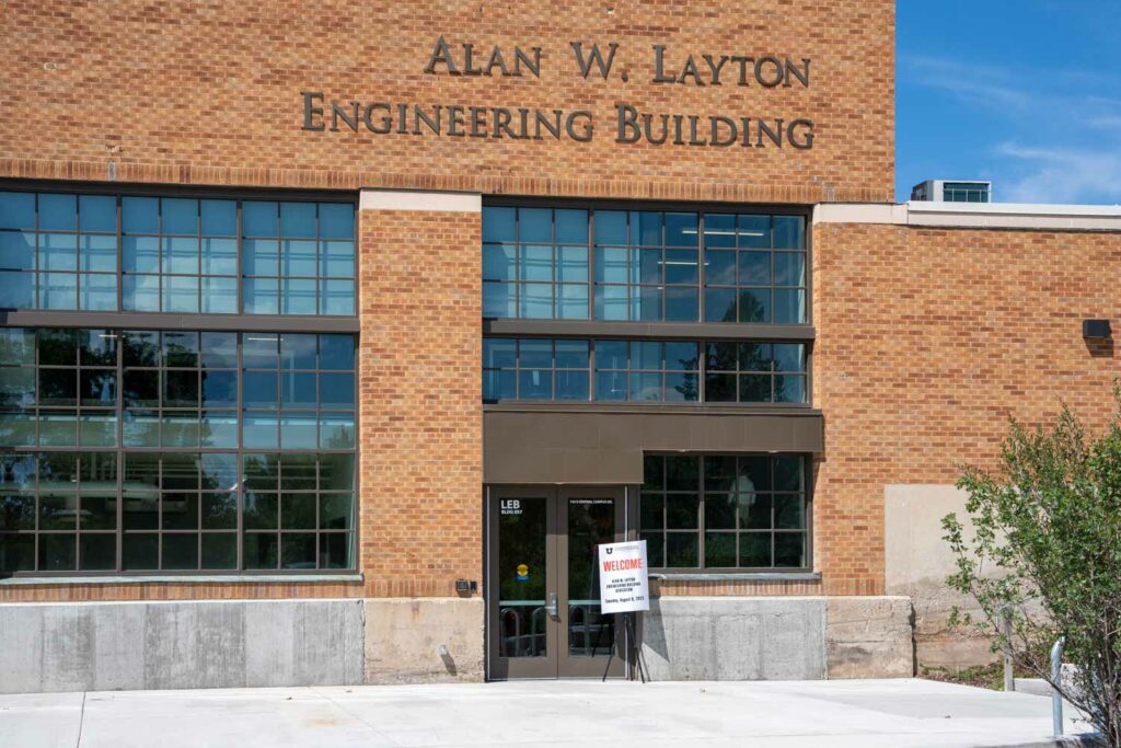 Clyde to UofU Alan Layton Building Donation