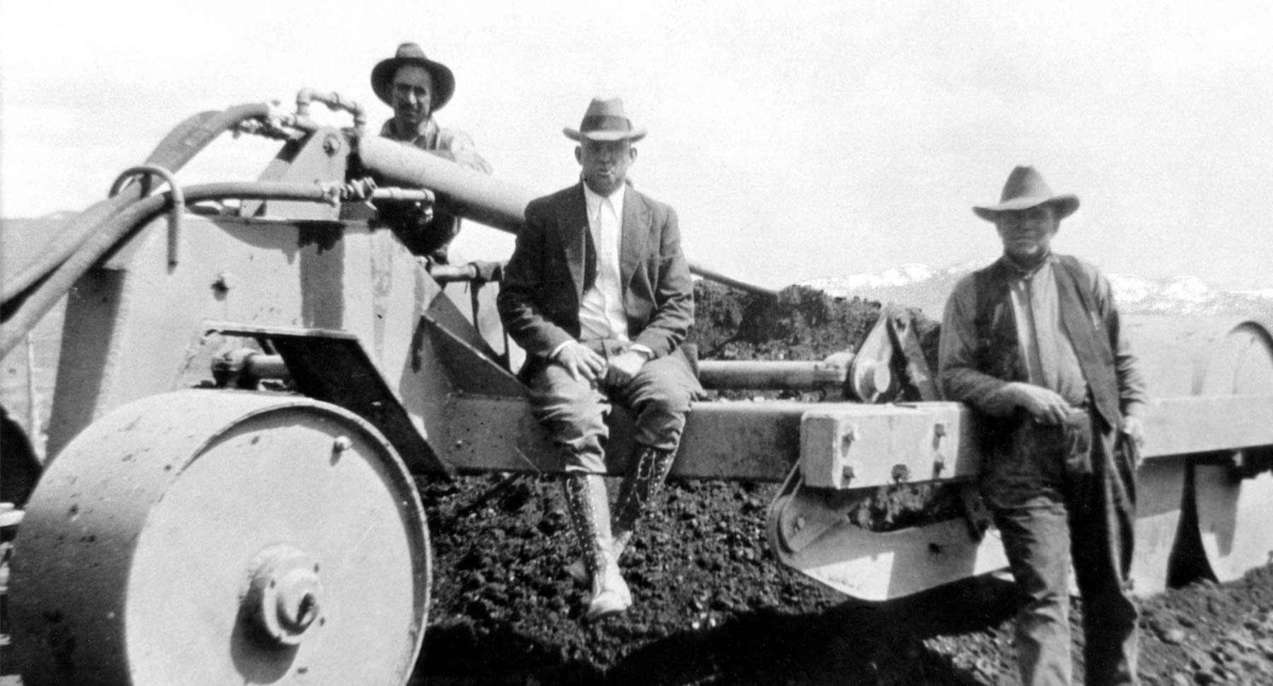WW Clyde with first motor grader